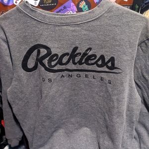 Young & Reckless crew neck sweatshirt
